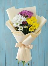 Букет цветов из:  Хризантемы в Волочаевке-2