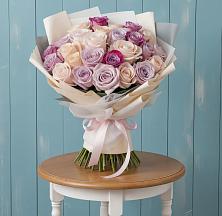 Букет цветов из:  Розы в Волочаевке-2