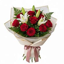 Букет цветов из:  Лилии и Розы #REPLACE_PRED# Волочаевке-2