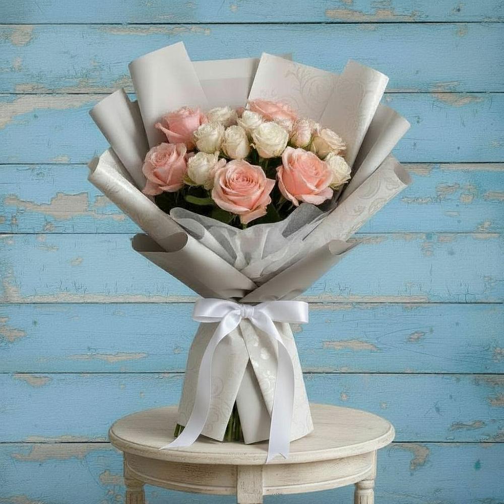 Букет цветов из: Розы в Волочаевке-2