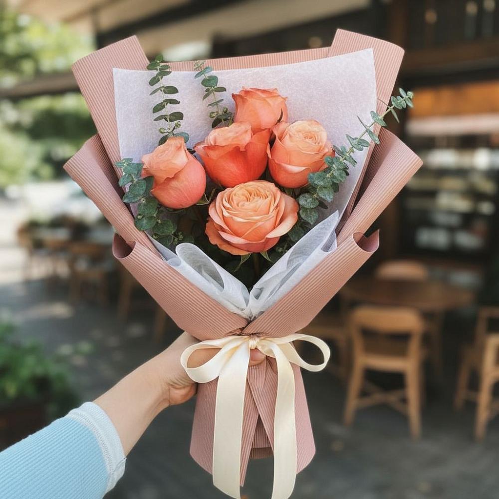 Букет цветов из: Розы в Волочаевке-2