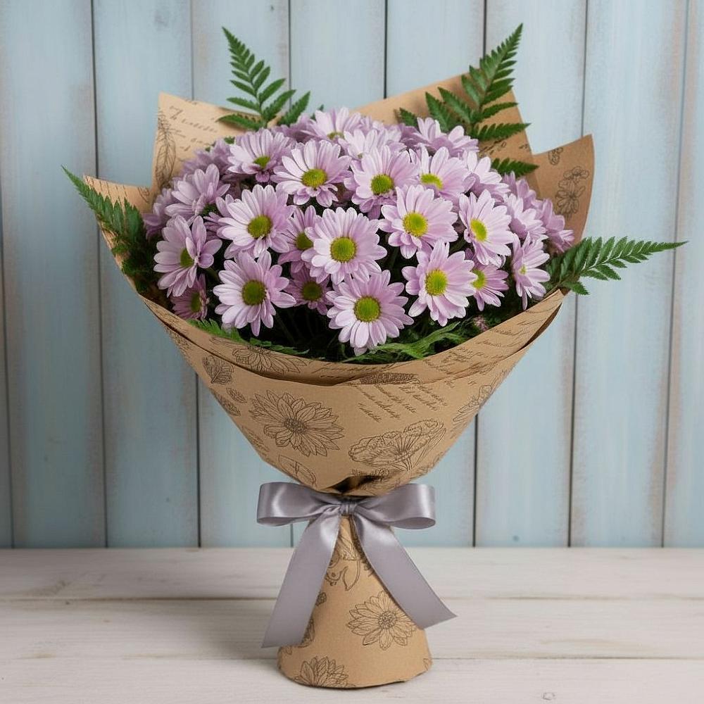 Букет цветов из: Хризантемы в Волочаевке-2