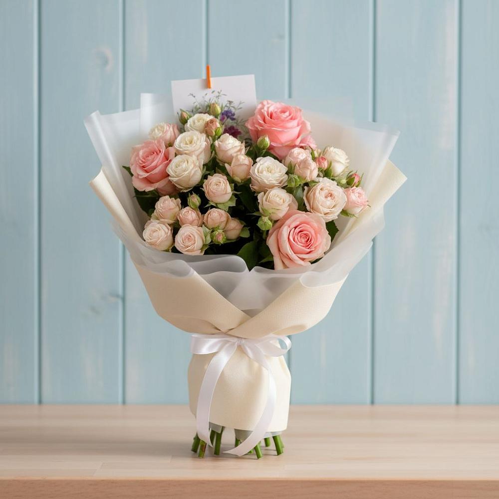 Букет цветов из: Розы в Волочаевке-2