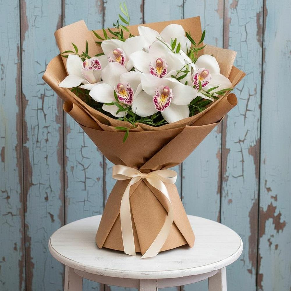 Букет цветов из: Орхидеи и Розы в Волочаевке-2