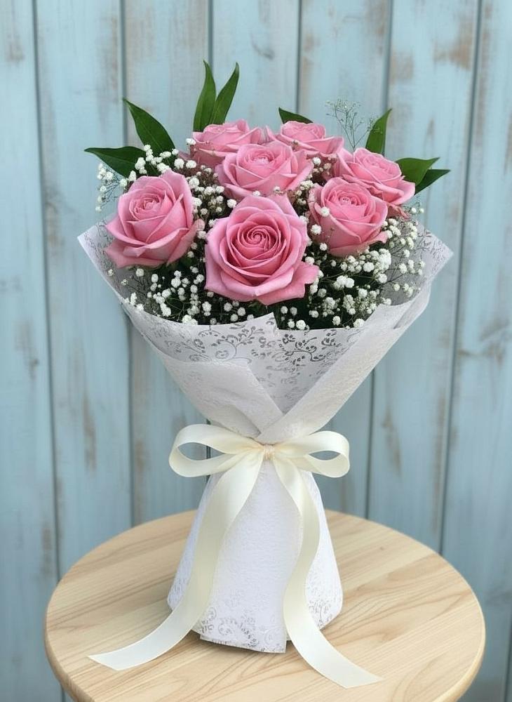 Букет цветов из: Розы в Волочаевке-2