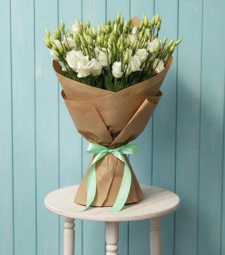 Букет цветов из: Лизиантусы в Волочаевке-2