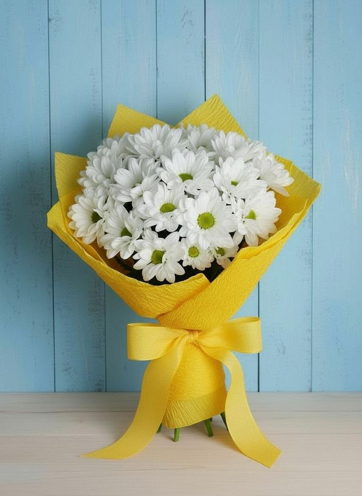 Букет цветов из: Хризантемы в Волочаевке-2