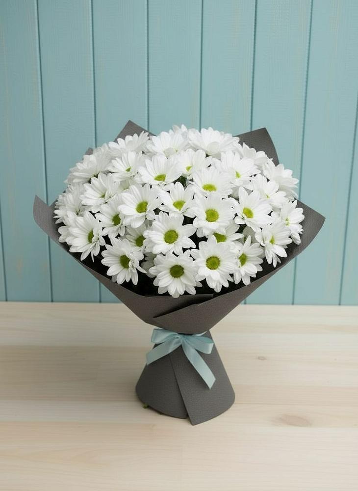 Букет цветов из: Хризантемы в Волочаевке-2