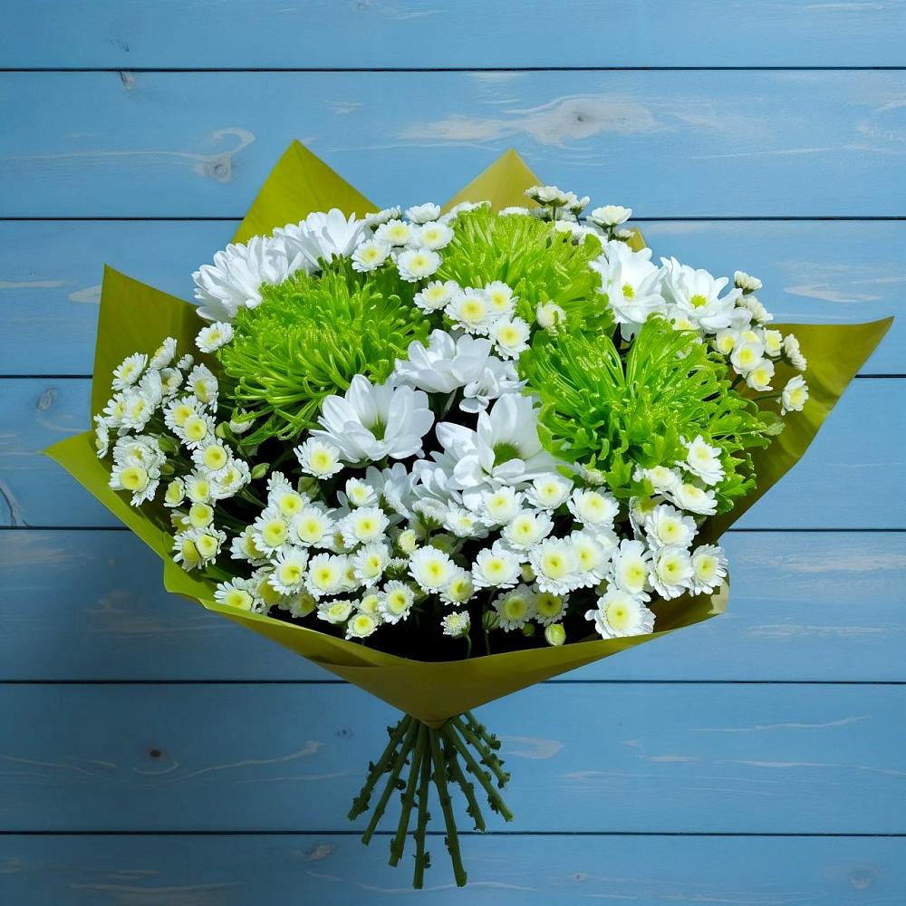 Букет цветов из: Хризантемы в Волочаевке-2