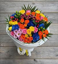 Букет цветов из:  Розы и Хризантемы в Волочаевке-2