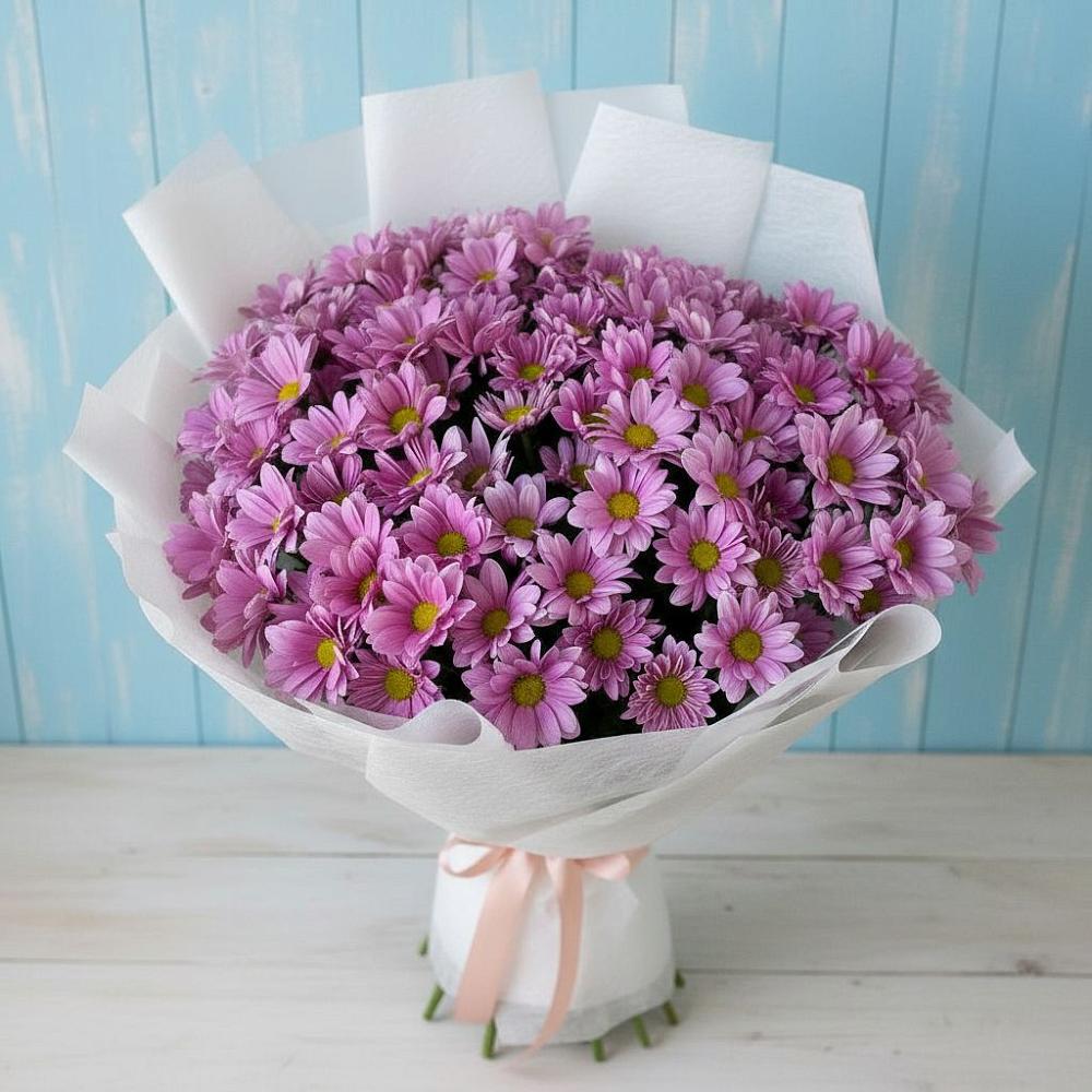 Букет цветов из: Хризантемы в Волочаевке-2