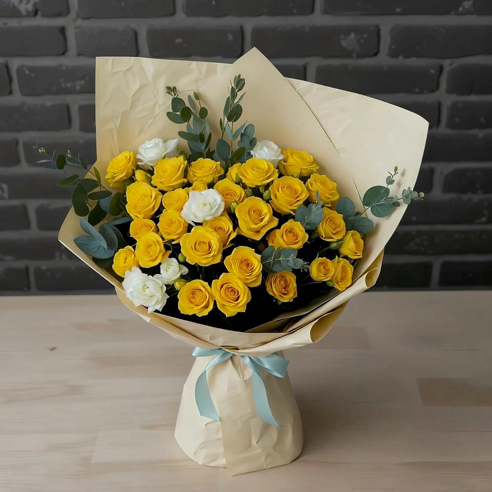 Букет цветов из: Розы в Волочаевке-2