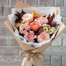 Букет цветов из:  Гвоздики, Хризантемы и Розы #REPLACE_PRED# Волочаевке-2