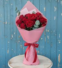 Букет цветов из:  Розы в Волочаевке-2