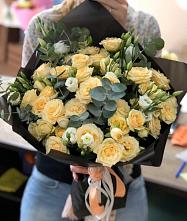 Букет цветов из:  Розы и Лизиантусы #REPLACE_PRED# Волочаевке-2