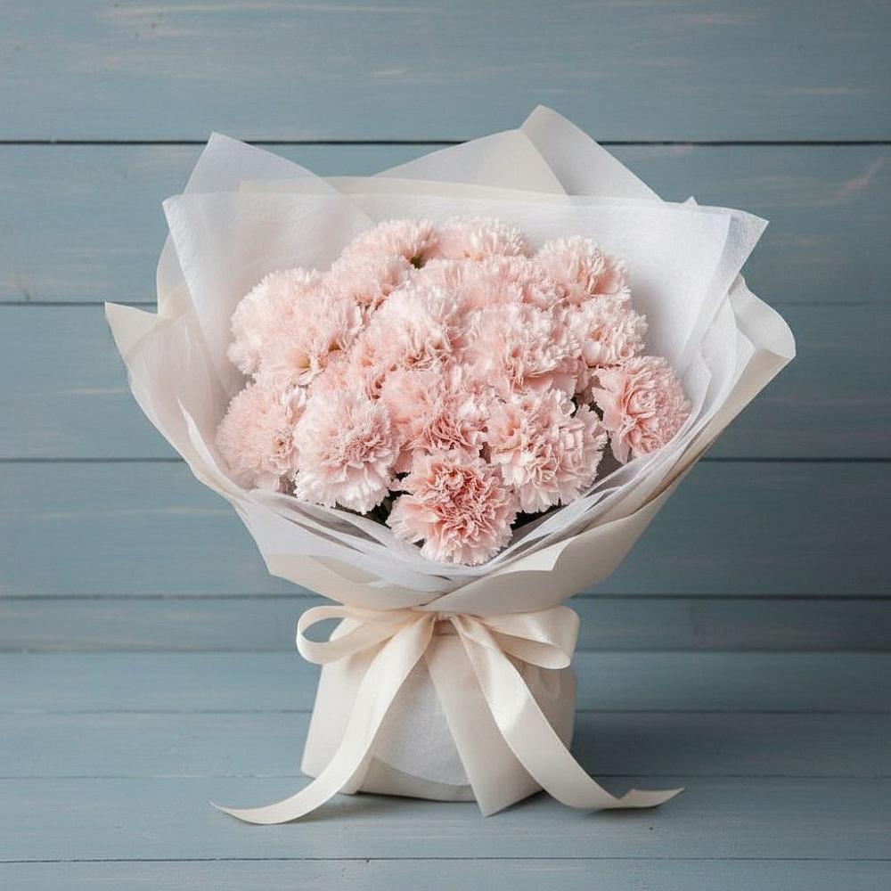 Букет цветов из: Гвоздики в Волочаевке-2