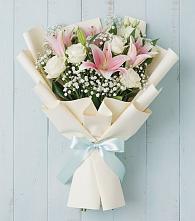 Букет цветов из:  Лилии в Волочаевке-2