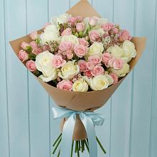 Букет цветов из:  Розы в Волочаевке-2